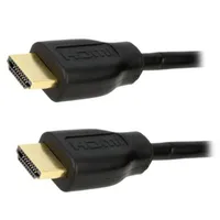 Cable Hdmi 1.4 plug,both sides Pvc Len 0.5M black  Ch0005