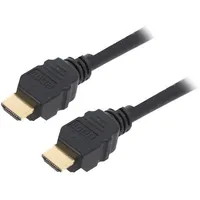 Cable Hdmi 2.1 plug,both sides 3M black  Ak-330124-030-S