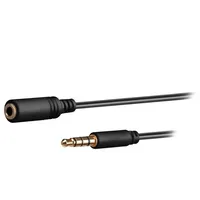 Cable Jack 3.5Mm 4Pin socket,Jack 3,5Mm plug 1.5M black  Avk-181-150Bk 62478