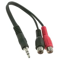 Cable Jack 3.5Mm plug,RCA socket x2 0.2M  Cable-406 50600