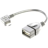 Cable Otg,Usb 2.0 Usb A socket,USB B micro plug Angle  Savkabelcl-61
