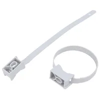 Cable strap clip polyamide Application for braids light grey  Bmtpzff16/32