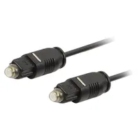 Cable Toslink plug,both sides 1M Øcore 2.4Mm  Ca1006