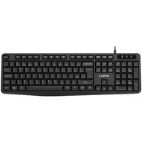 Canyon keyboard Kb-1 En/Ru Wired Black  Cne-Ckey01-Ru 8717371865306
