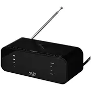 Adler Ad 1192B radio alarm clock black  5903887808408 Oavadlbud0004