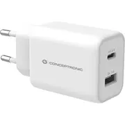 Conceptronic Althea11W Pda/Mobīlo telefonu lādētājs Universāls Balts Ac Ātrā uzlāde IekScaronTelpas  4015867227527