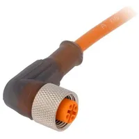 Connection lead M12 Pin 3 angled 2M plug 250Vac 4A -2580C  Rkwt4-3-06/2M Rkwt 4-3-06/2 M