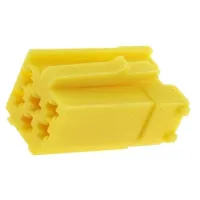 Connector housing plug mini Iso Pin 6 yellow 331444,331450  331441-1