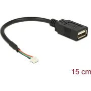 Delock Cable Usb 2.0 pin header female 1,25 mm 4 Gt Type-A 15 cm  84834 4043619848348