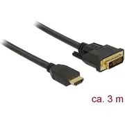 Delock Hdmi to Dvi 241 cable bidirectional 3 m  85655 4043619856558