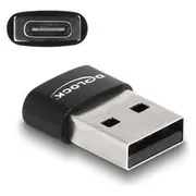 Delock Usb 2.0 Adapter Type-A male to Type-CTrade female black  60002 4043619600021
