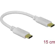 Delock Usb Type-CTrade Charging Cable 15 cm Pd 100 W with E-Marker  85357 4043619853571