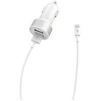 Devia Smart Series Dual Usb Car Charger Suit with Lightning Cable Mfi2.4A,2Usb white  T-Mlx37626 6952898000522