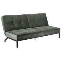Dīvāns gulta Perugia 198X95X87Cm,  materiāls audums, krāsa meža-zaļš, kājas hromēts metāls Ac80009 5713941046109