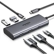 Dokēšanas stacija 6In1 Usb-C - Usb-A 3.0, 2Xhdmi, Pd Cm498 Ugreen  Ugreen/15852 6941876218523