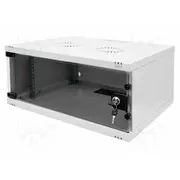 Enclosure rack cabinet Standard 19 Soho 4U grey Z 241Mm  Dn-38010