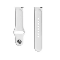 Evelatus 22Mm Silicone Loop Watch Straps 130Mm M / L White  4-Evean22Slw 4752192067823