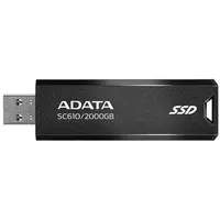 Adata Sc610 Usb flash drive 2 Tb Type-A 3.2 Gen 3.1 Black  Sc610-2000G-Cbk/Rd 4711085945068 Diaadtssd0152