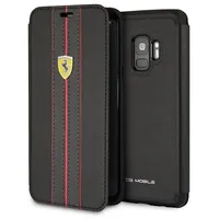 Ferrari Book Fesurflbkts9Bkr Samsung S9 G960 telefona maciņš melns  3700740426319