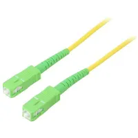 Fiber patch cord Os2 Sc/Apc,Both sides 2M Lszh yellow  Sca-Sca/Os2-020Yl 59639