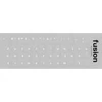 Fusion laminētas tastatūras uzlīmes Ru caurspīdīgas  baltas Fus-Uz-Gr-Tra 4752243020708