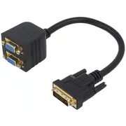 Gembird Adapter Dvi-I Male to 2X Vga Female  A-Dvi-2Vga-01 8716309098786