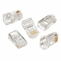 Konektors Gembird Rj45 Plug 50/Iepak for solid Cat6 Lan cable ,  50 pcs Lc-8P8C-002/50