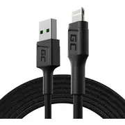 Green Cell Gc Powerstream Usb Male - Lightning Fast Charging 2M Black  Kabgc18 5907813963506