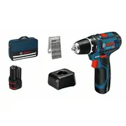 Gsr 12V-15, Bg 2X2.0, 25 Acc, 12V-20 Bosch Akumulatora urbjmašīna-skrūvgriezis 060186810H  4059952563879