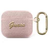 Guess Gua3Sasmp Airpods 3 cover pink Saffiano Script Metal Collection  Gue001675-0 3666339009830
