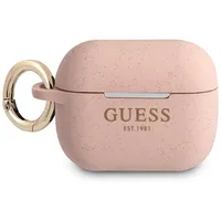 Guess Guapsggep Airpods Pro cover różowy pink Silicone Glitter  3666339010218