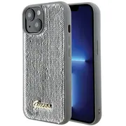 Guess Hc Sequin Script Metal Case Aizsargapvalks Priekš Apple iPhone 15  Guhcp15Spsfdgss 3666339173159