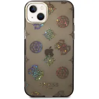 Guess Pc Tpu Peony Glitter Case for iPhone 14 Plus Black  Guhcp14Mhtpptk 3666339064495