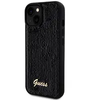 Guess Sequin Script Logo Case for iPhone 15 Plus Black  Guhcp15Mpsfdgsk 3666339172886
