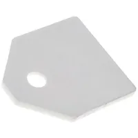 Heat transfer pad ceramic To3P L 17.5Mm W 20.5Mm Thk 1.5Mm  Aos3P Aos 3 P