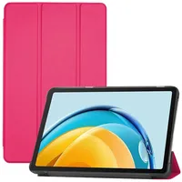 iLike Tri-Fold Plāns Eko-Ādas Statīva Maks Samsung Galaxy Tab S9 Fe X510 Wi-Fi / X516B 5G Koraļļu rozā  Ilk-Trc-S13-Cp 4752192079581