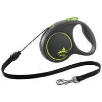 Inerces pavada suņiem  Trixie Flexi Black Design, cord leash, M 5 m, green 109058 4000498033425