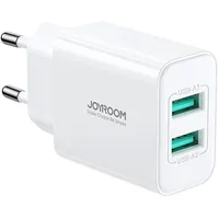 Joyroom Jr-Tcn04 2Xusb-A 10.5W 2.1A mains charger - white  6941237100214 053679