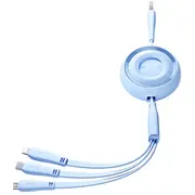 Joyroom S-A40 3-In-1 datu pārraides un uzlādes vads  Usb-A uz Usb-C, Lightning, Micro Usb 15W 1M zils S-A40B 6941237121035 85044030