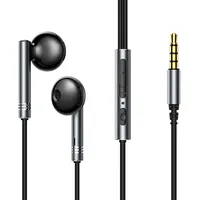 Joyroom Wired Series Jr-Ew06 wired headphones, metal - dark gray  6941237137586