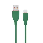 Gembird Premium silicon datu pārraides un uzlādes vads  Usb-A to Usb-C 1.5M zaļš Cc-Usb2S-Amcm-1.5M-G 8716309132183 85044030