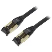 Kabelis Gembird S/Ftp Cat. 8 Lszh Patch Cord Black 3 m  Pp8-Lszhcu-Bk-3M