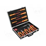 Tools set pliers, insulation screwdrivers case 1Kv 13Pcs.  Neo-01-234 01-234