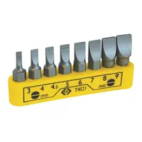 Kit screwdriver bits slot 30Mm Mounting 1/4 C6,3Mm 8Pcs.  Ck-4521 T4521