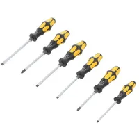 Kit screwdrivers for impact,assisted with a key 6Pcs.  Wera.05018282001 05018282001