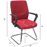 Klienta krēsls Angelo 58X57Xh90Cm, sēdvieta un atzveltne audums, krāsa melns, rāmis hroms  27942 4741243279421