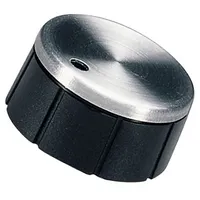 Knob with pointer aluminium,thermoplastic Øshaft 6Mm black  A1624260