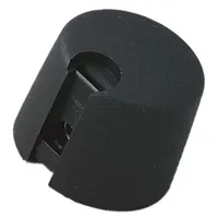 Knob with pointer plastic Øshaft 4Mm Ø20X16Mm black A10  A1020049