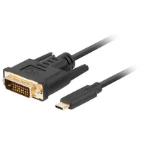 Lanberg Ca-Cmdv-10Cu-0018-Bk video cable adapter 1.8 m Usb Type-C Dvi-D Black  5901969436853 Kbalaeusb0117