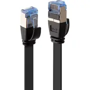 Lindy 5M Cat.6A U/Ftp Flat Network Cable, Black  47484 4002888474849 244371